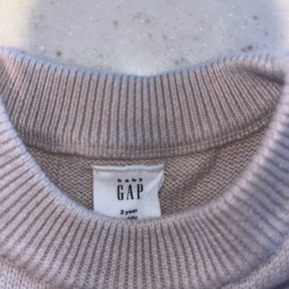 Baby Gap Chic Beige Knit Dress with Tulle Skirt - Picture 2 of 2